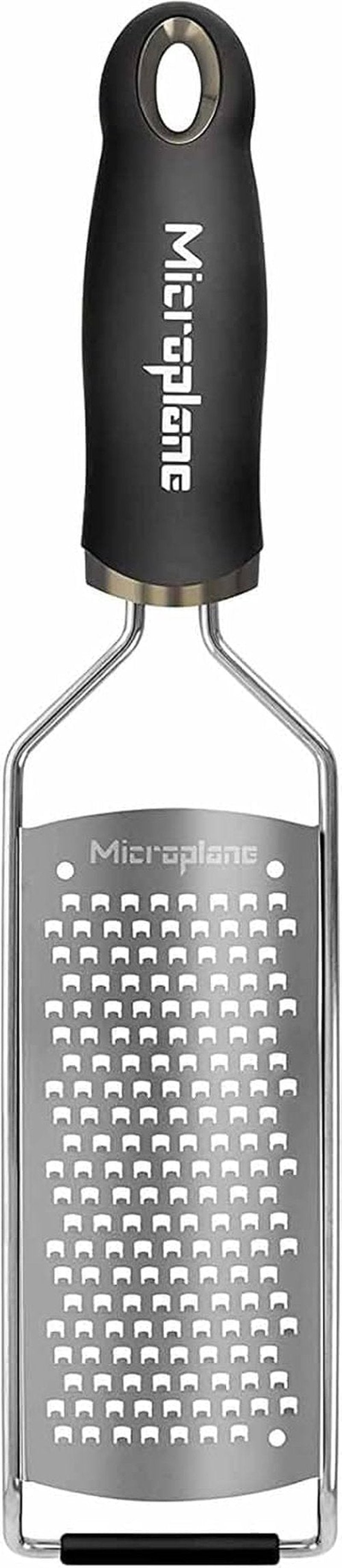 Microplane Gourmet Series Coarse Cheese Grater - Premium Silver Grating Tool, 1 Count