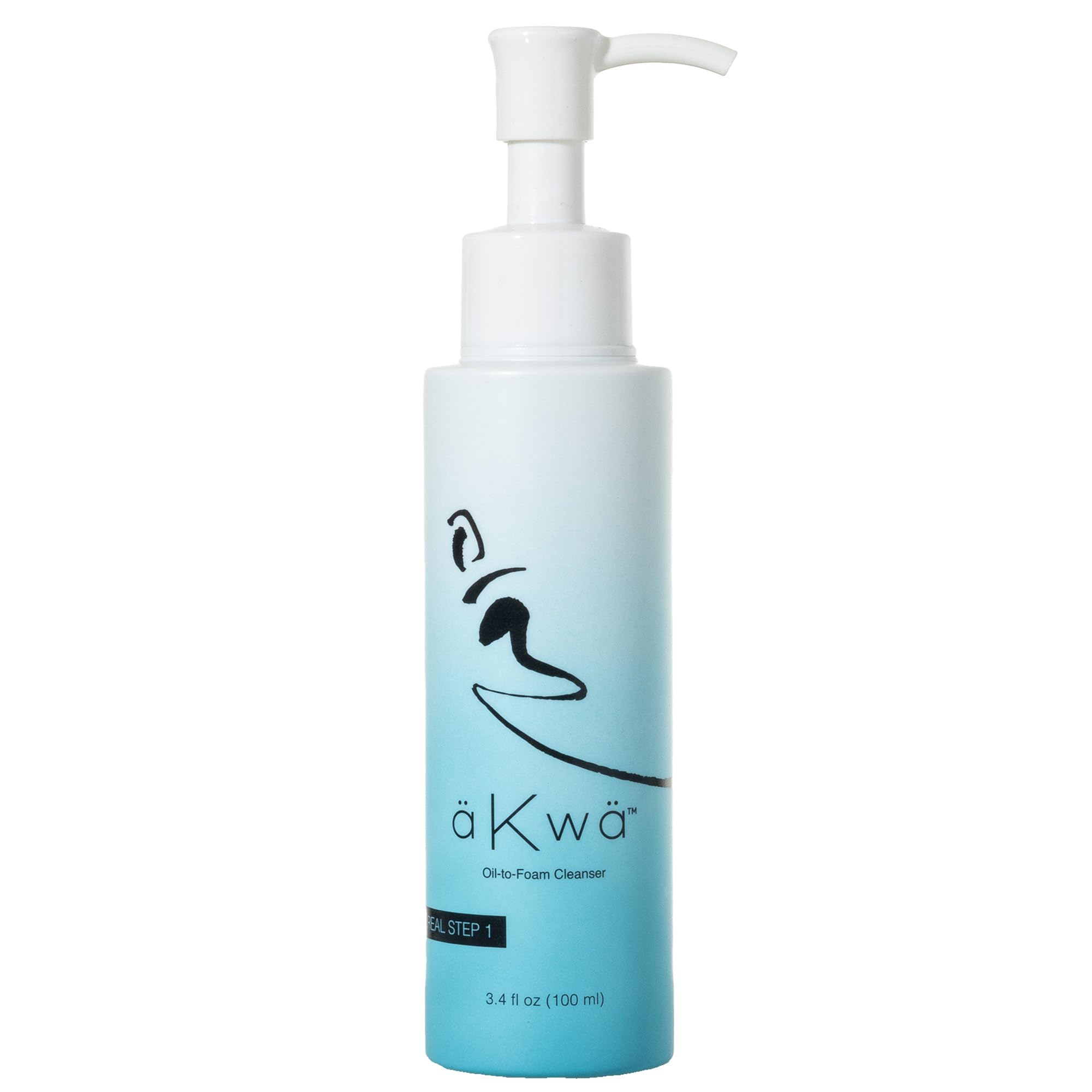 4Life aKwa- Oil to Foam Cleanser - Face Wash with Fermented Green Tea, Sea Water, Rice Ferment - Removes Debris, Cleanses, Moisturizes Skin - 3.4 oz