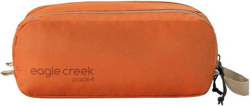Eagle Creek Pack-It Reveal Quick Trip - Water-Resistant Dual-Compartment Toiletry Bag - Mandarin Color