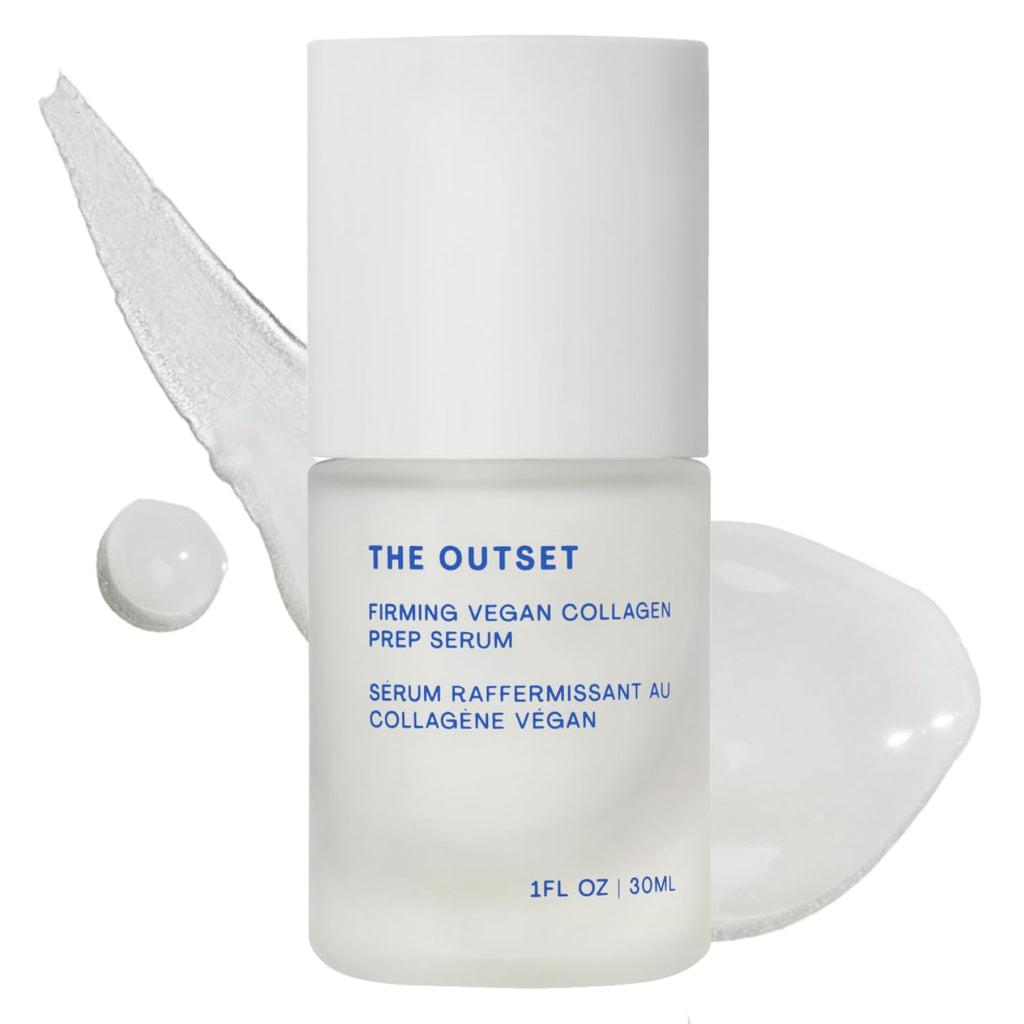 The Outset Firming Vegan Collagen Face Serum, Plumping & Hydrating Facial Serum, Non-Sticky Skin Prep Serum for Fine Lines, Fragrance-Free & Clean for Sensitive, Dry & All Skin Types, 1 fl oz
