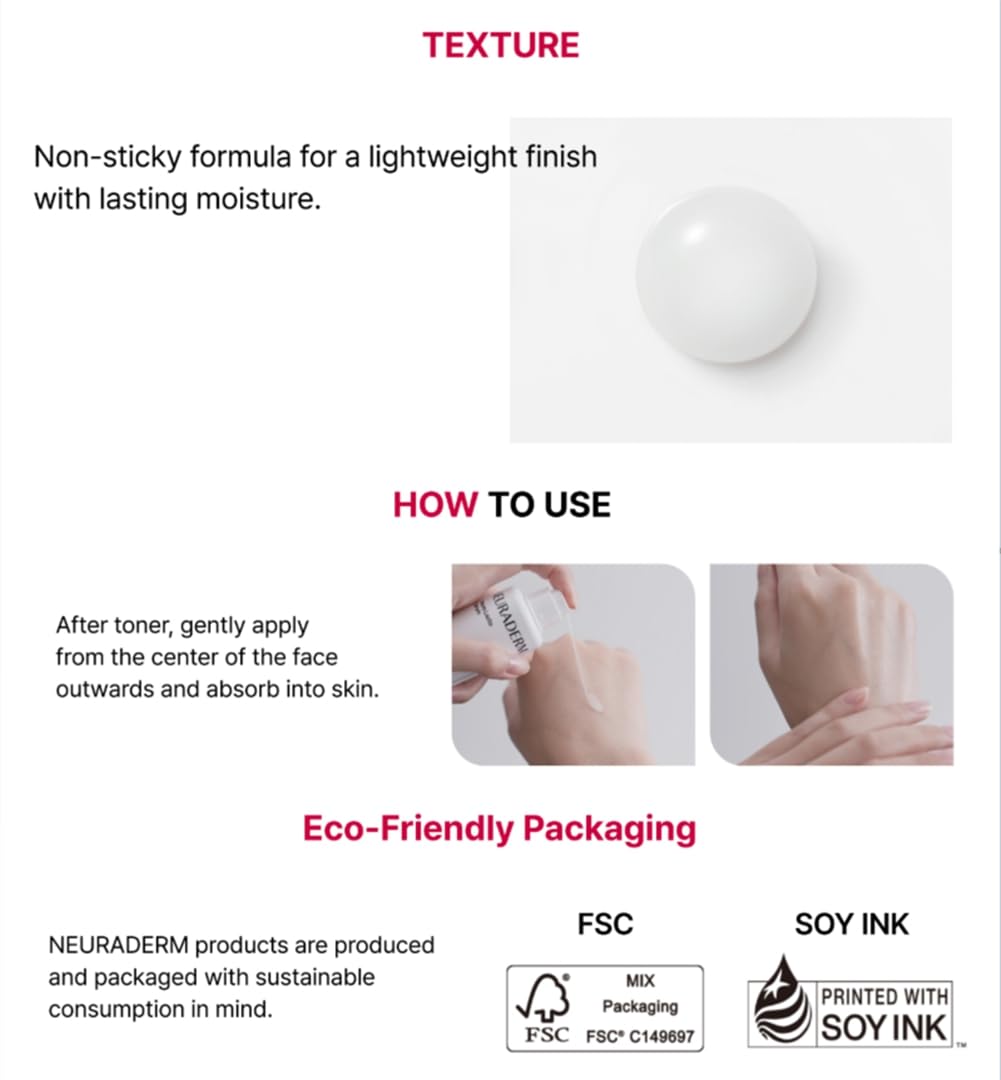 NEURADERM Neuro Lacto Serum | Advanced Anti-Aging Formula with Peptide & Probiotic Complex | Clinically Clean, Non-Irritating for Sensitive Skin | 1.69 fl. oz