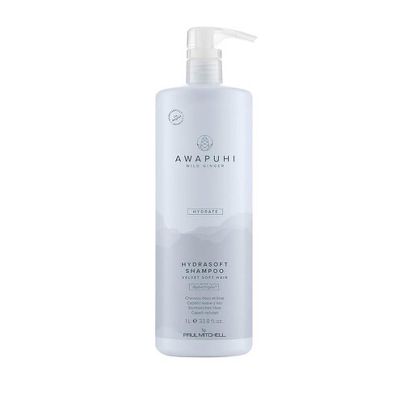 Paul Mitchell Awapuhi Wild Ginger HydraSoft Shampoo - Velvety Soft Hair for All Hair Types, 10.1 oz