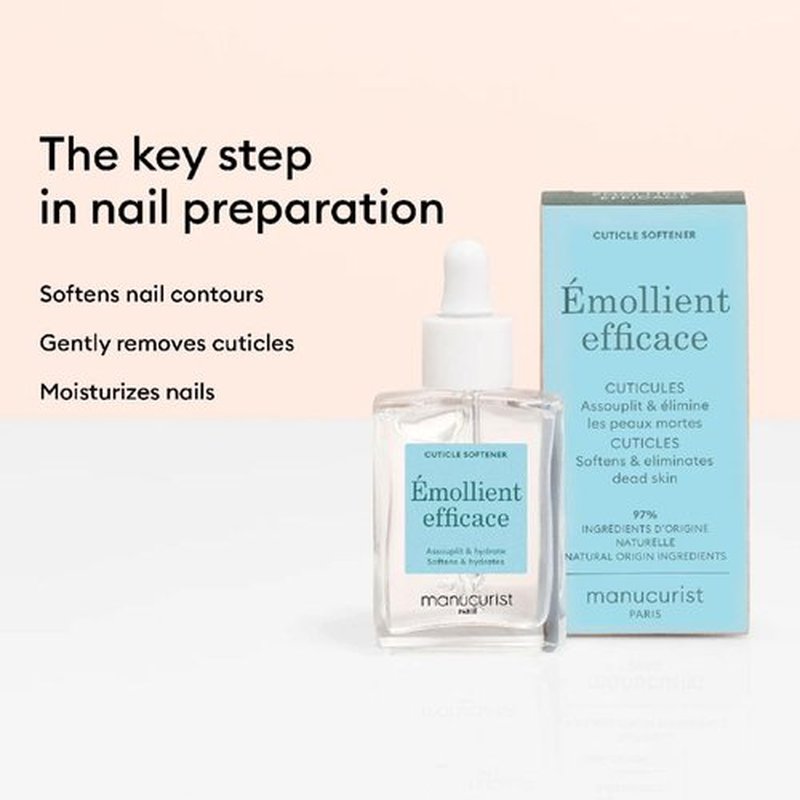 Manucurist Cuticle Remover - Gel Formula with 97% Bio-Sourced Ingredients - 0.5 fl oz Bottle