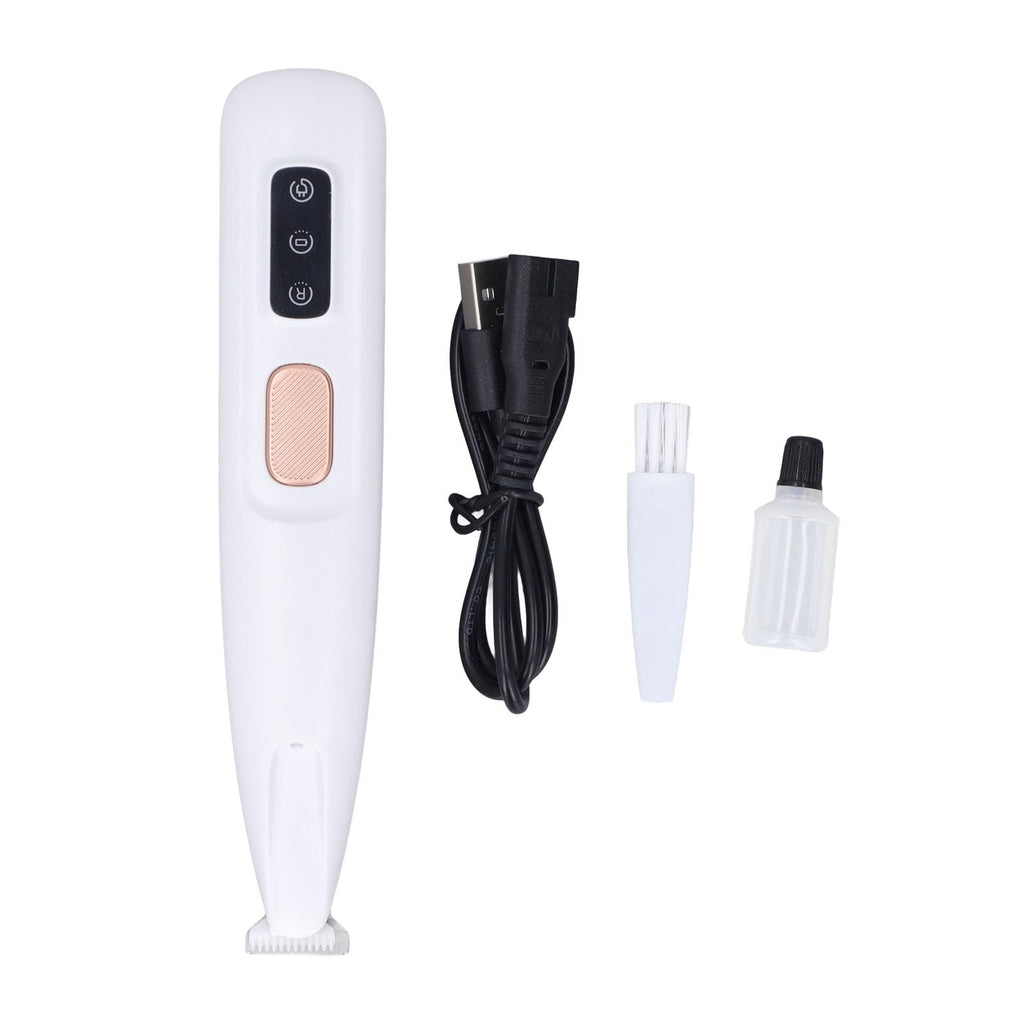 Akozon Pet Trimmer with LED Light – Low Noise Rechargeable Electric Dog & Cat Hair Clipper for Precise Grooming