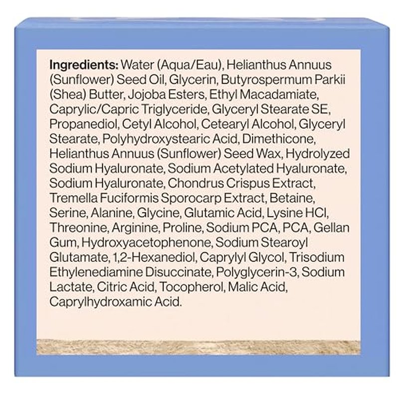 Honest Beauty Hydrorich Cream with Hyaluronic Acid + Mushroom Complex, Clinically Tested for Dry Skin, Dermatologist Tested, Hypoallergenic, Vegan, EWG Verified