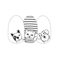 Color Street: Friends Furever (Clear overlay with cat & dog faces in black)