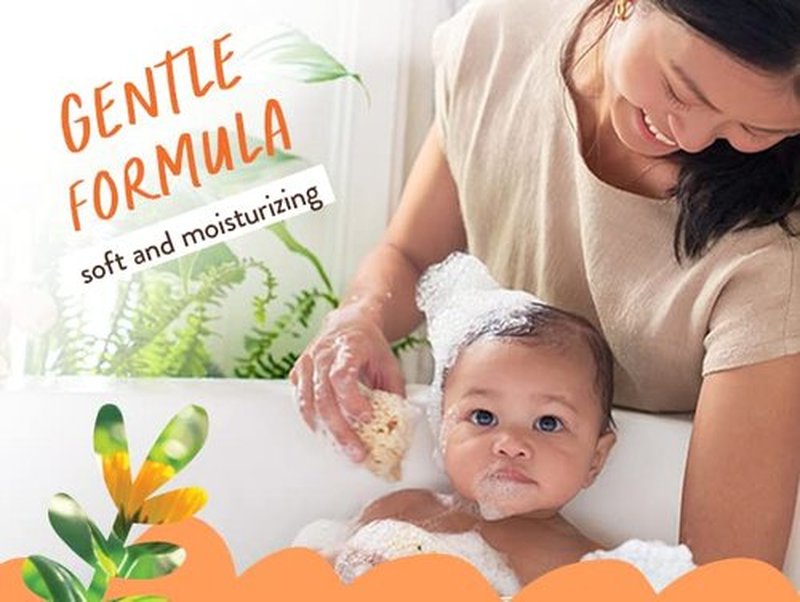 Babo Botanicals 2-in-1 Shampoo & Wash - Fragrance-Free, EWG Verified - Shea Butter & Aloe Vera - For Babies & Kids