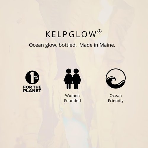 KelpGlow Facial Oil with Kelp Extract - Fragrance Free - Nourishing Face Oil for Glowing Skin - Clean & Natural Ingredients, Non-Greasy Formula - 10ml/0.34oz