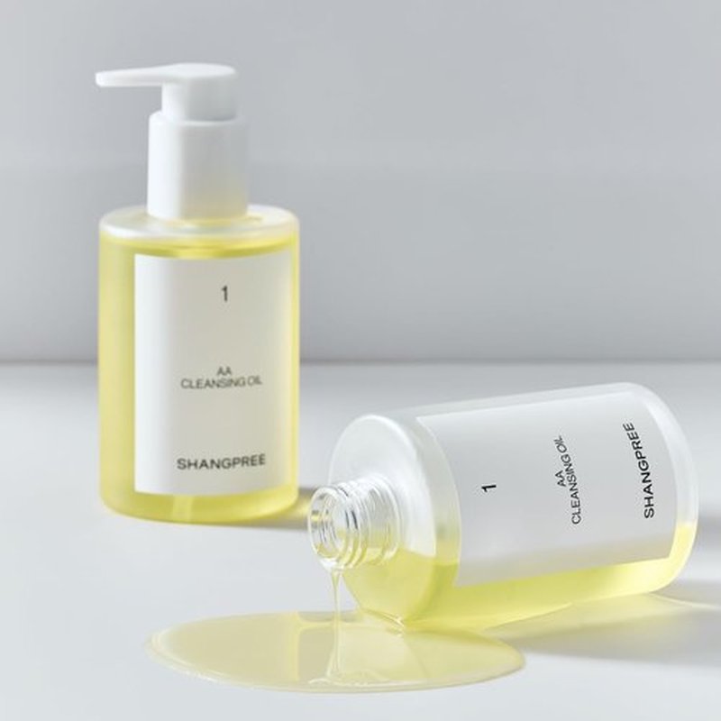 Shangpree AA Cleansing Oil, Plant-Based Oils, Gentle Deep Cleansing, Removes Makeup and Impurities, One Cleanse, Smooth & Comfortable Finish, 200ml / 6.76 fl.oz.