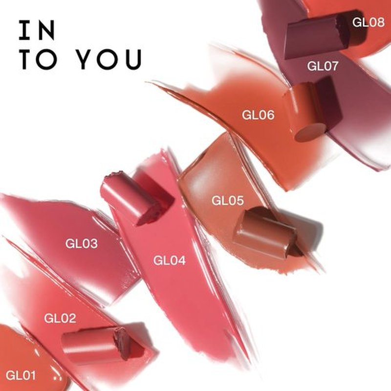 INTO YOU Glow Balm-in Lipstick, Sheer and Hydrating Tinted Lip Stain, Bare-skin Feel and Mirror-like Finish with Long Lasting Lightweight Texture(GL07)