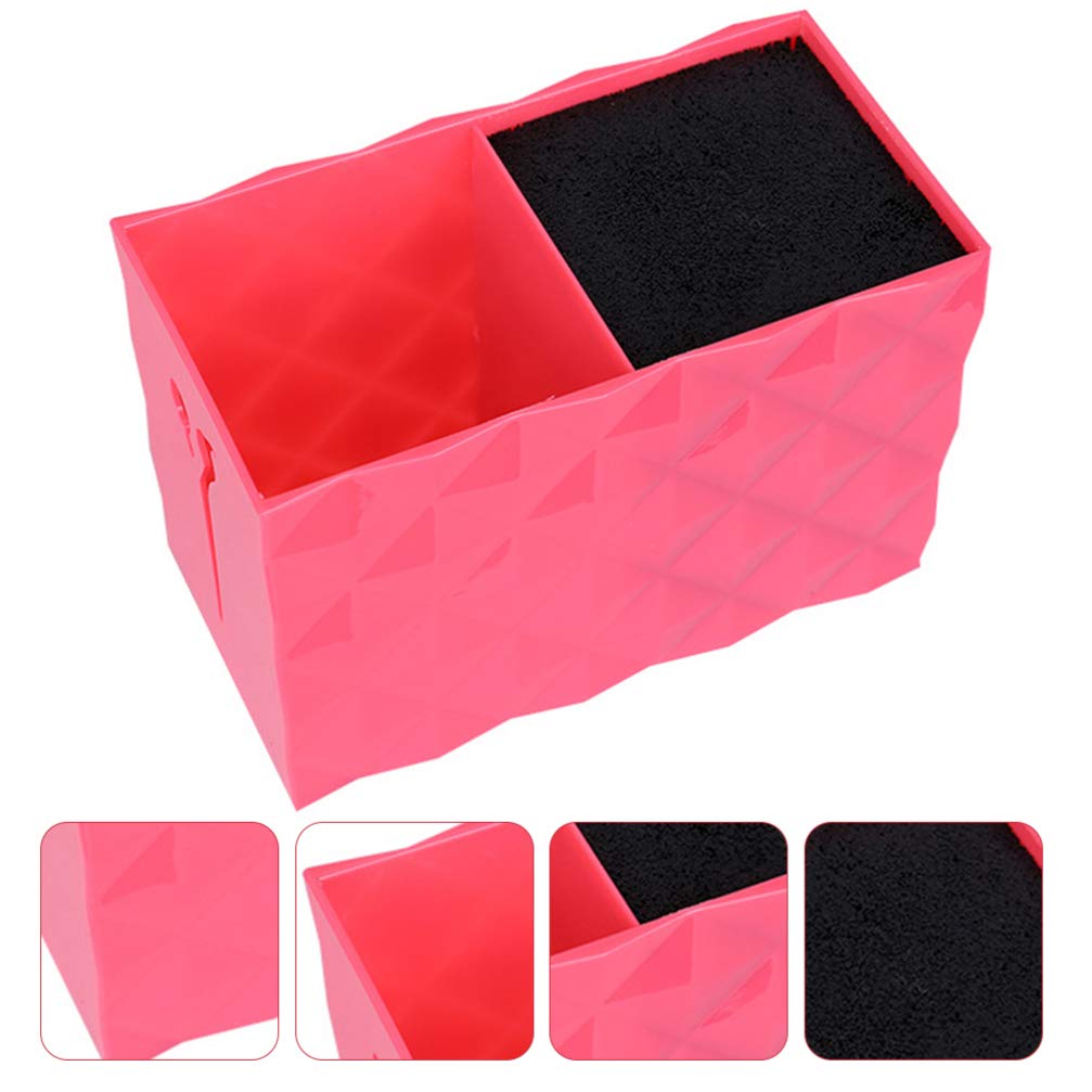 Uonlytech Hairdressing Scissor Holder Pink Haircut Tool Storage Box Barber Shears Organizer for Home Salon or Barbershop