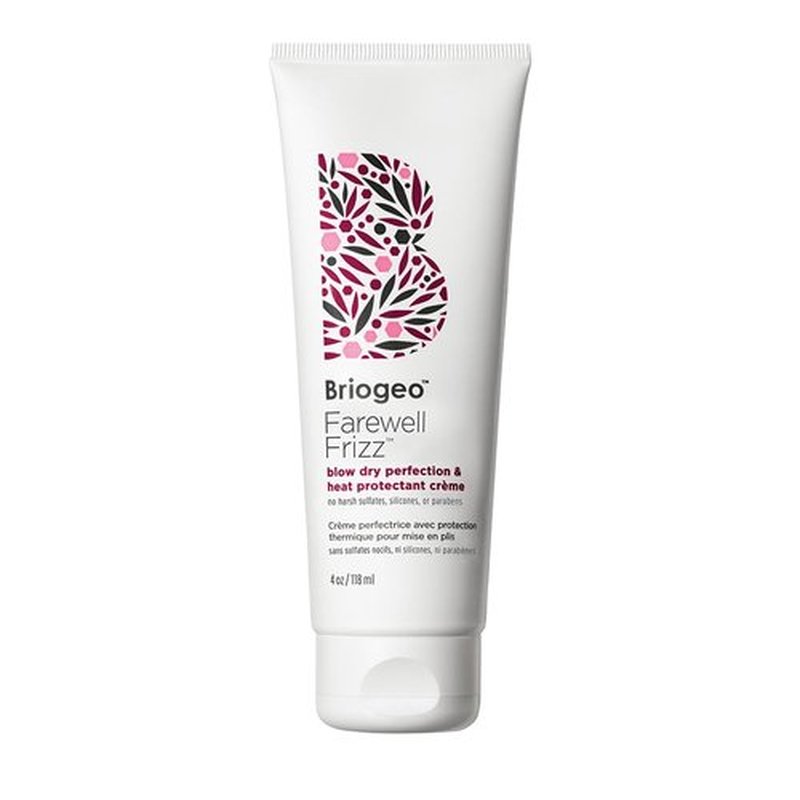 Briogeo Farewell Frizz Styling Cream - Heat Protectant Crème for Smoothness & Shine | Vegan, Silicone-Free, 450°F Protection