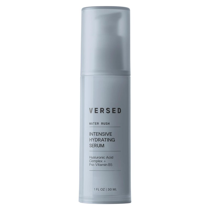 Versed Water Rush Intensive Hydrating Serum - Hyaluronic Acid Serums for Face with Vitamin B5 - Lightweight Face Serum for Dry Skin - Sensitive Skin-Approved & Clinially Tested (1 fl oz)