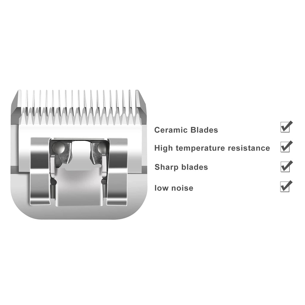 Dog Grooming Ceramic Blades Set,Compatible with Andis,Oster A5,Wahl KM10