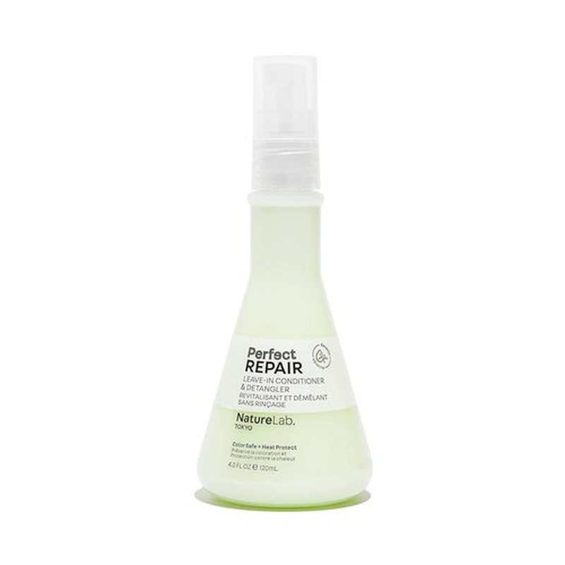 NatureLab.TOKYO Perfect Repair Leave-In Conditioner & Detangler: Heat Protection, Color Safe, Protect Against Future Damage | 4 FL OZ / 120 ML