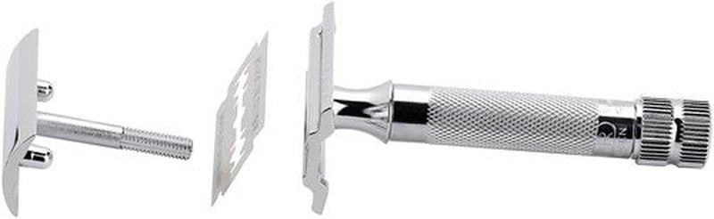 Merkur Mk34C Double Edge Razor - Heavy Duty Short Handle for a Smooth Shave
