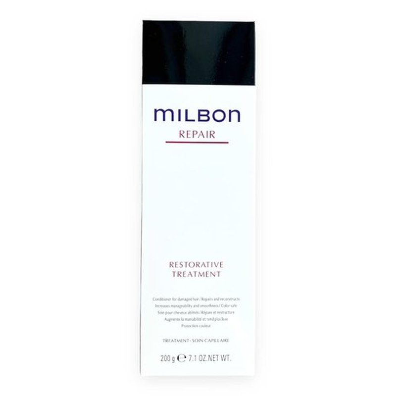 Milbon Repair Restorative Treatment - Deep Conditioning Hair Mask for Damaged Hair | 8.5 oz