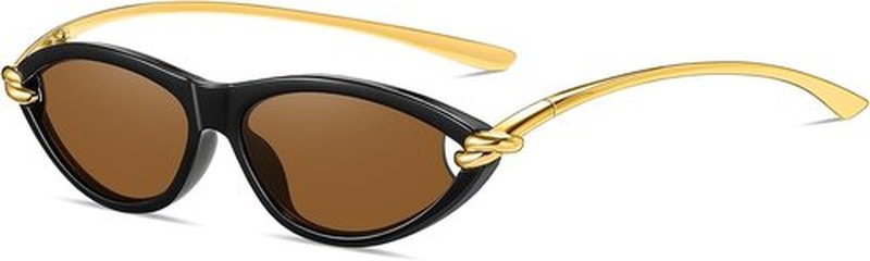 Skiennix Retro Oval Sunglasses - Stylish Cat Eye 90s Sunnies for Men & Women | Lightweight UV Protection