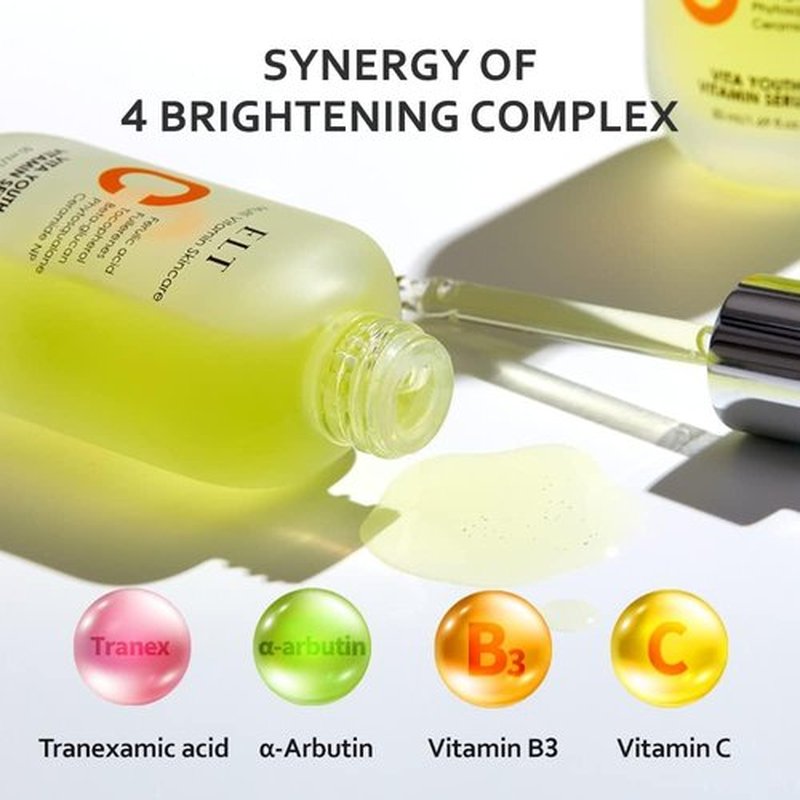 ELT Vita Youth Vitamin C Serum 1.69fl.oz.(50ml) Ultra Hydration Serum Korean Glass Skin Korean Skincare (Pack of 2)