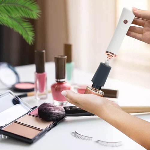 CALIDAKA Electric Beauty Eyelash Shaker, Portable Waterproof Automatic Eyelash Glue Decanter, Liquid Mixer Nail Gel Polish Shaking Machine, for Eyelash Extension Glue Nails Polish