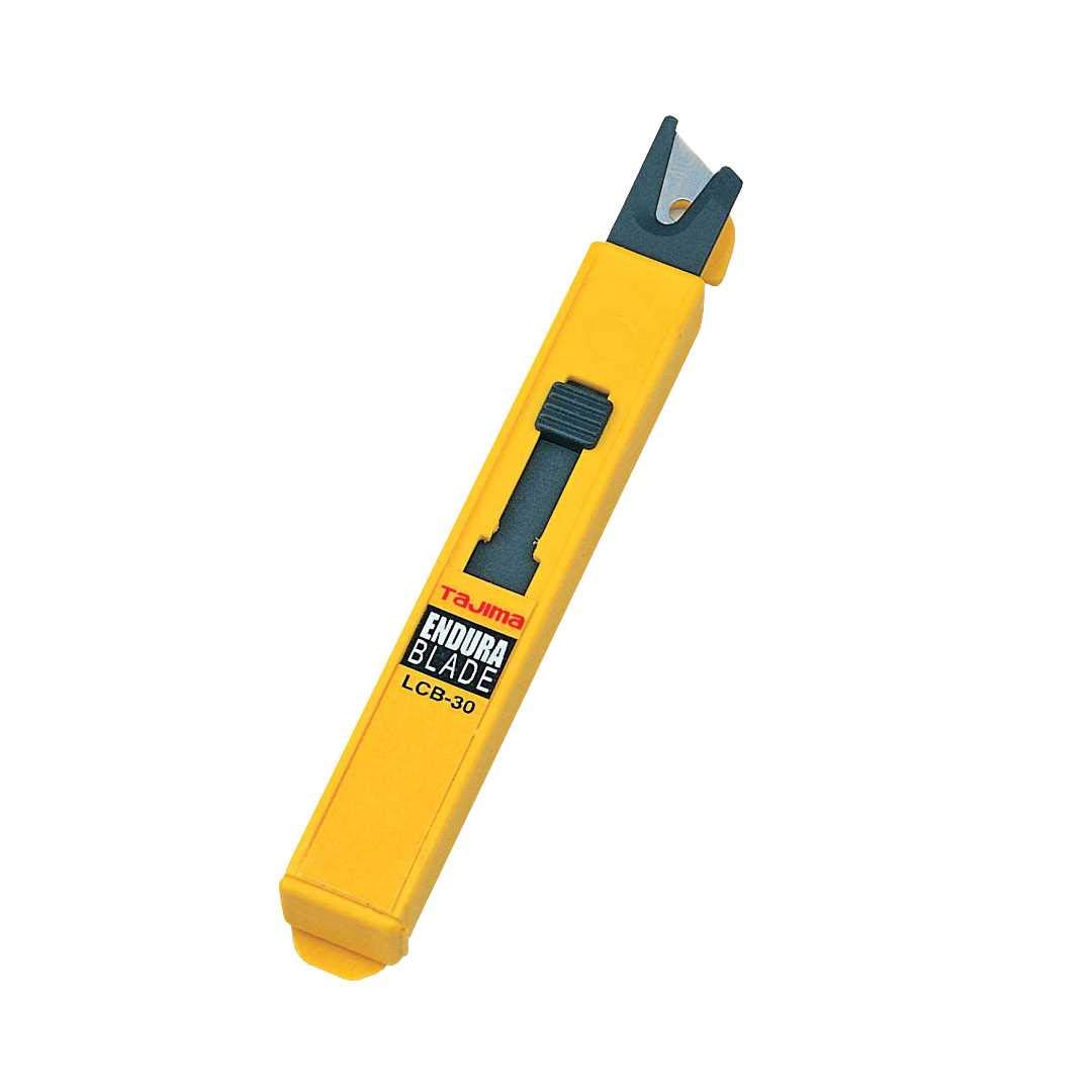 TAJIMA Utility Knives & Blades - 10-pack 3/8" Endura Box Cutter Snap Blades with Premium Tempered Steel & Safety Blade Dispenser - LCB-30