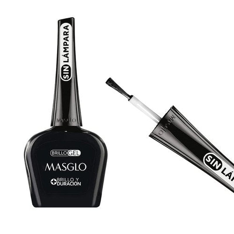 MASGLO Tradicional Nail Polish - Gel Effect Top Coat for High-Coverage & Glossy Finish | 0.5 oz