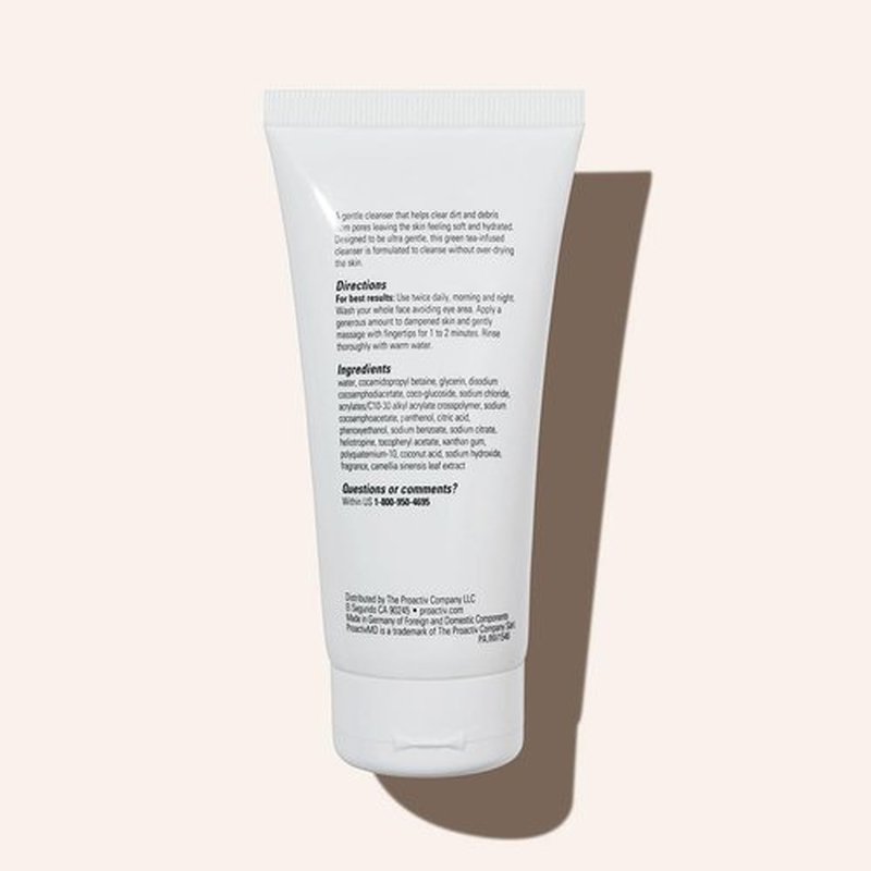 ProactivMD Ultra Gentle Face Cleanser - Soothing Daily Wash for Sensitive Skin | 6 oz Green Tea Formula