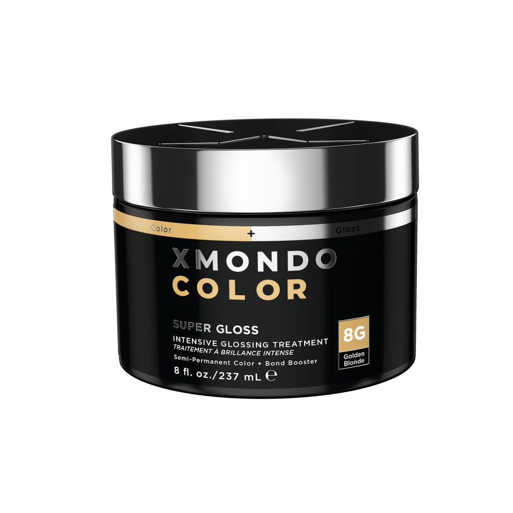 XMONDO Color Golden Blonde Hair Mask - Nourishing Semi-Permanent Dye with Bond Boosters, 8 Fl Oz