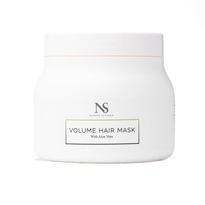 Nunzio Saviano Volume Hair Mask - Lightweight Deep Conditioning Treatment with Aloe Vera - 16.9 oz / 500 mL - Adds Volume, Hydration & Shine