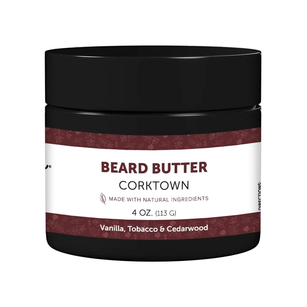 Detroit Grooming Co. Beard Butter for Men - Premium Leave-In Conditioner & Softener with Safflower Oil & Shea Butter - Hydrating Beard Moisturizer for Growth & Thickness - Corktown, 4oz