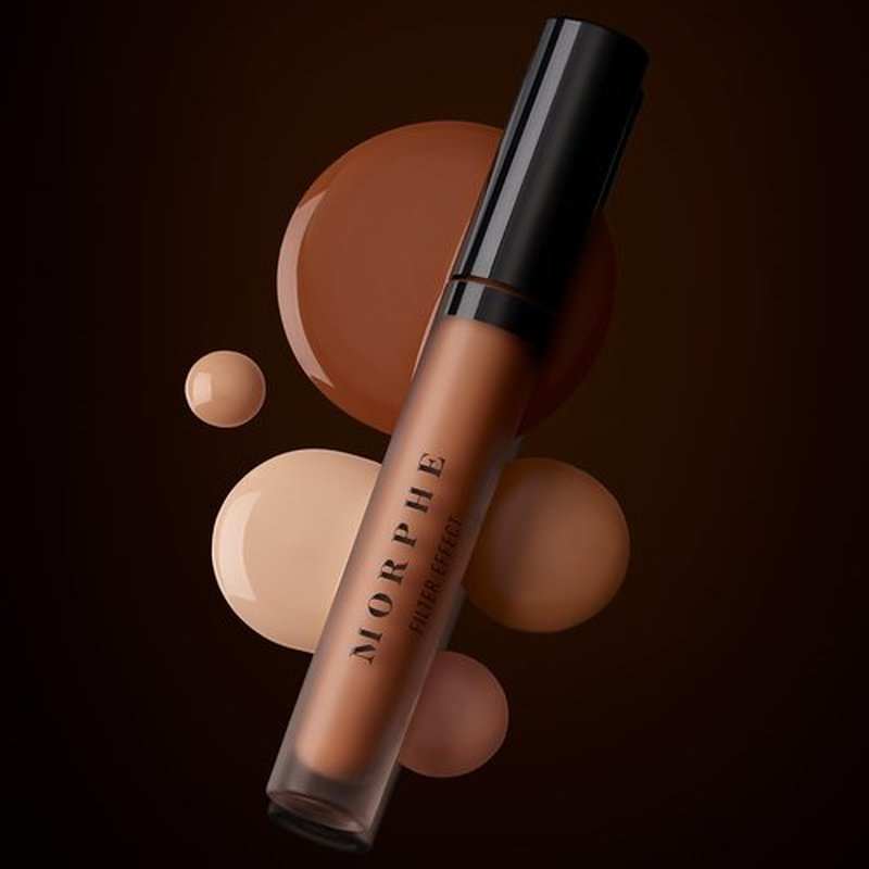 Morphe Filter Effect Soft Radiance Concealer - Buildable Coverage Liquid Concealer Face Makeup with Hyaluronic Acid & Pomegranate Extract & a Natural Radiant Finish - Light 2 (Cool) (0.12 fl oz)