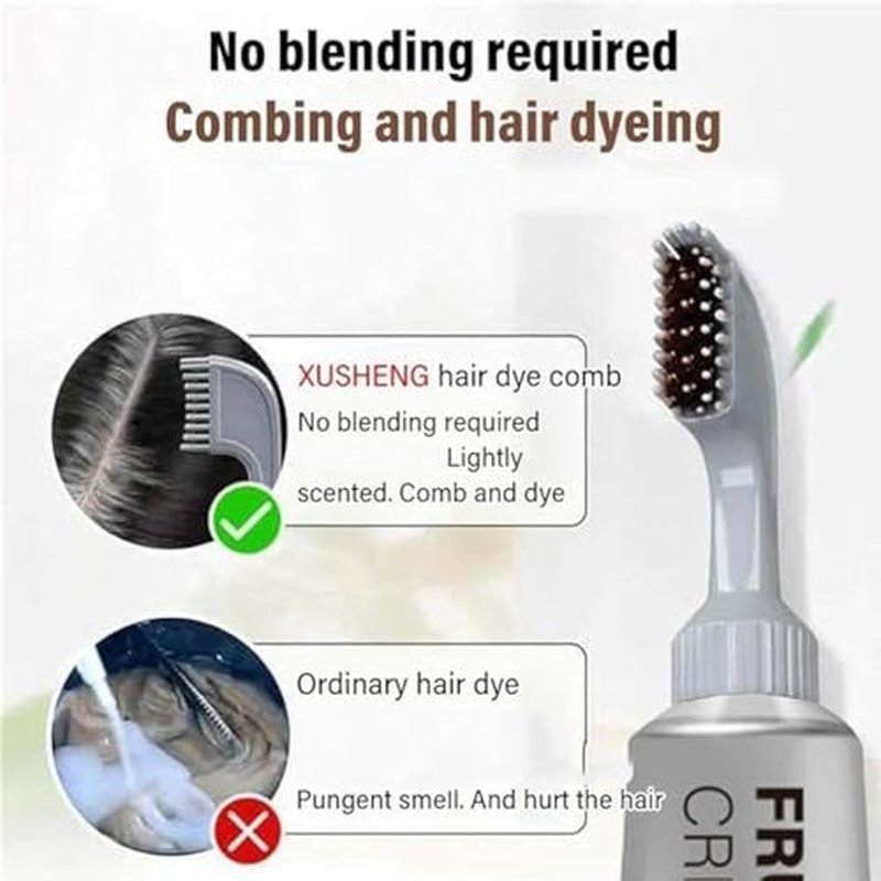 Regine Switzerland Black Fruit Hair Dye Cream - Natural Grey Coverage for Men & Women | Dark Brown