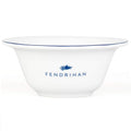 Fendrihan Porcelain Shaving Bowl, Hand-Painted Dark Blue Rim