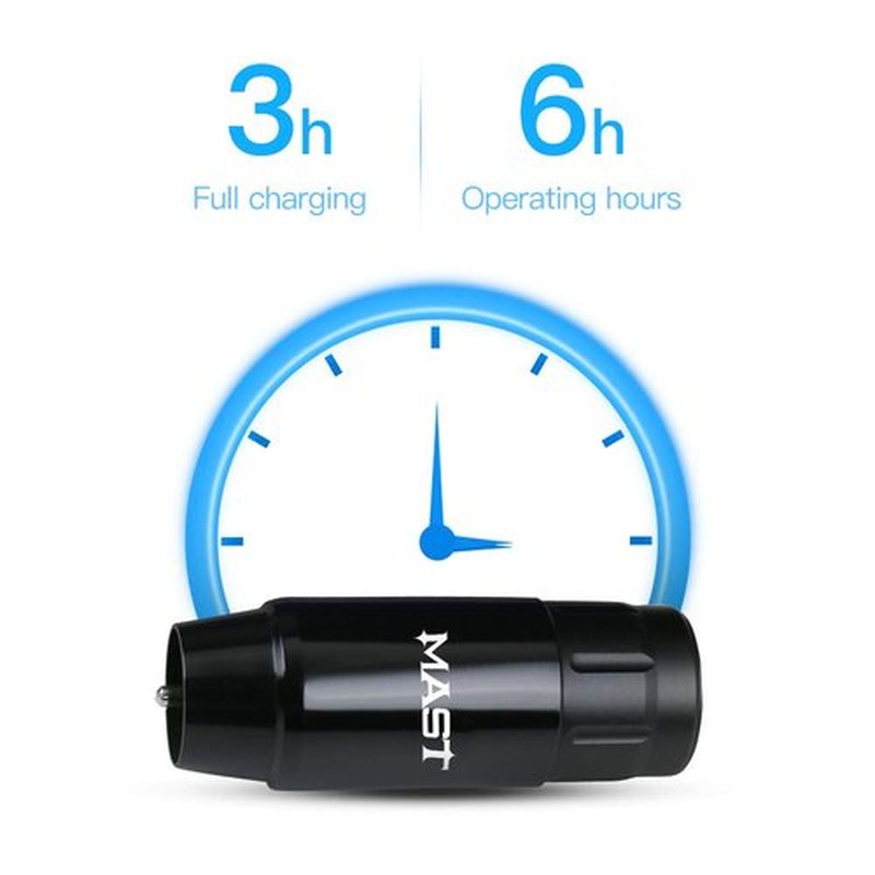 Mast Tour Original Cordless Tattoo Battery, Reliable Tattoo Power Supply