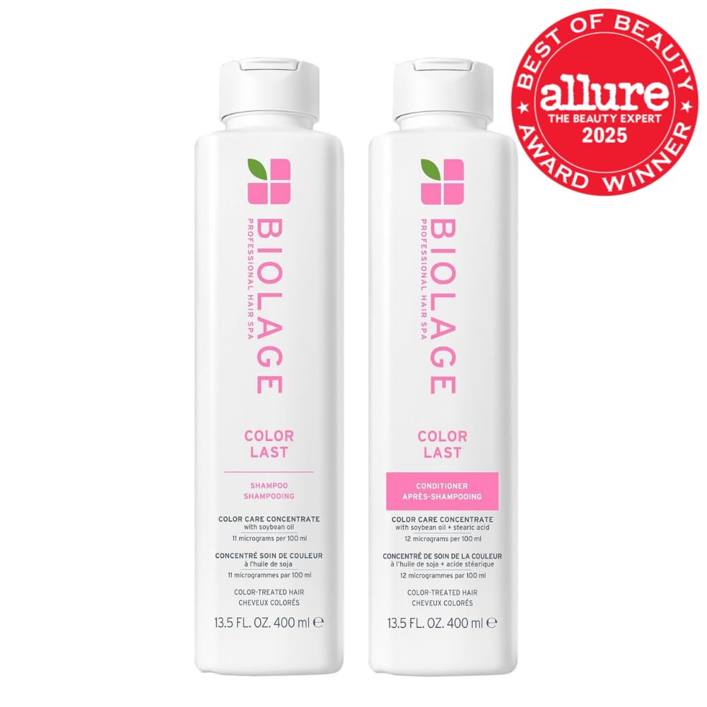 Biolage Color Last Shampoo & Conditioner Set - Protects Color-Treated Hair, Hydrates & Adds Shine, Vegan