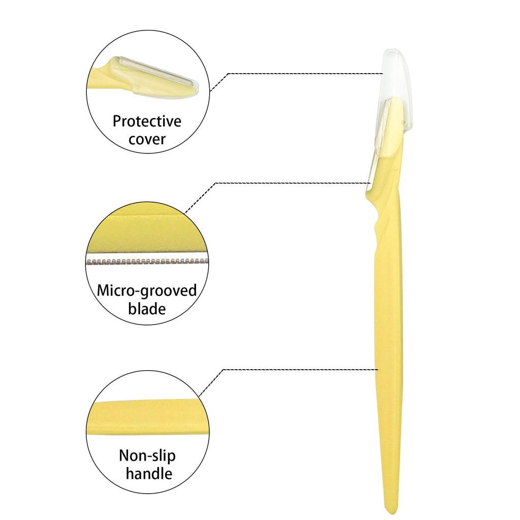 Szeyuen Eyebrow Razor for Women,4 Pcs Dermaplane Razor for Women Face Multipurpose Facial Hair Shaper Trimmer