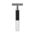 MÜHLE NEO Safety Razor - Eco-Friendly Double Edge Razor for Beginners & Pros | Chrome with Black Grip