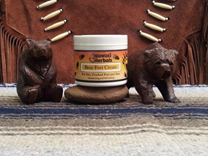 Nuwati Herbals - Bear Feet Cream - Herbal Moisturizer for Dry Cracked Feet and Skin, 4 ounces