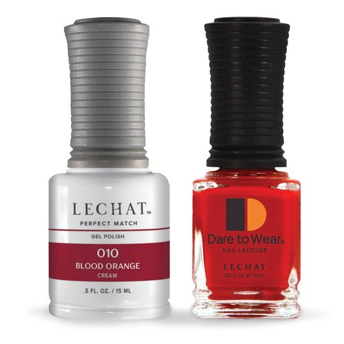 LeChat - Perfect Match Gel Polish - Blood Orange - Tomato Red Cream with Magenta Undertones - (0.5 Ounce) - Easy Application - Soak Off Formula