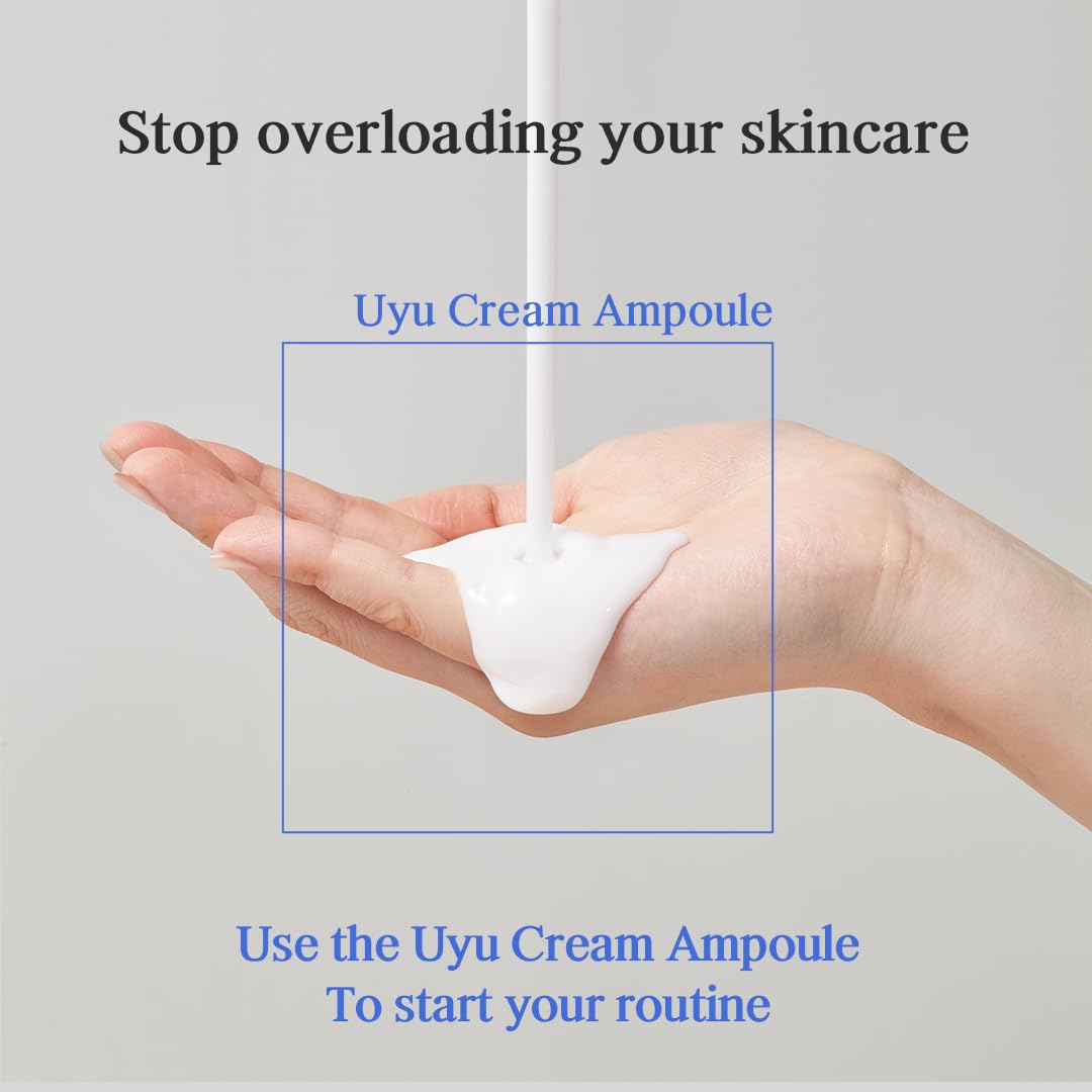 NACIFIC Uyu Cream Ampoule 50ml – Milk Protein Hydrating Serum with Jeju Milk Extract, Ceramide Complex for Dry & Sensitive Skin, Barrier Repair, Long-Lasting Moisture