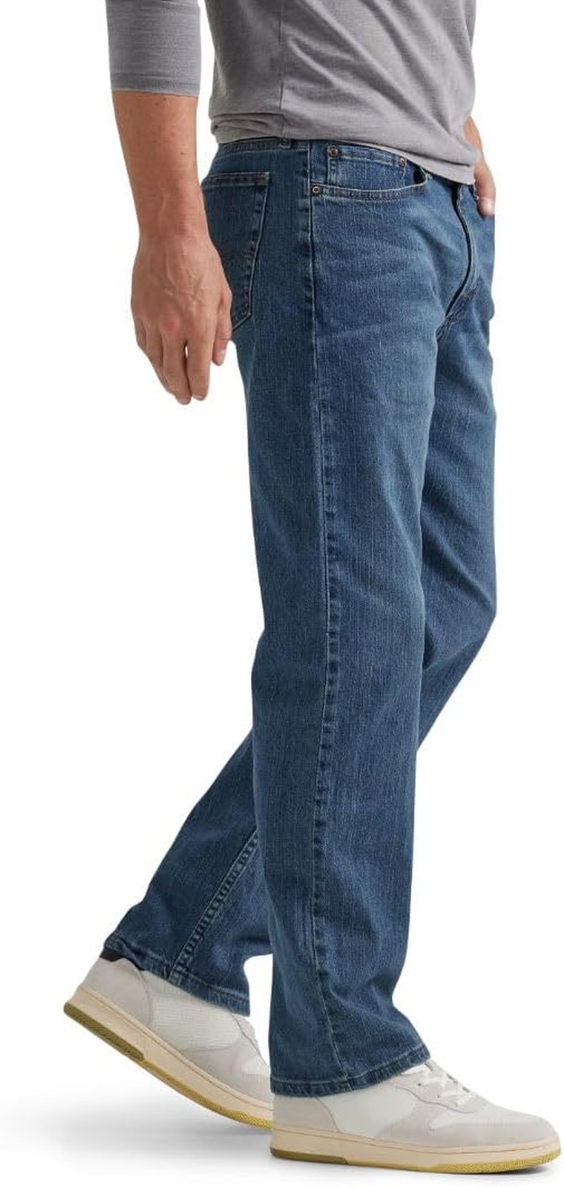 Wrangler Authentics Men's Comfort Flex Waist Jeans - Regular Fit, Versatile Style, Durable Fabric