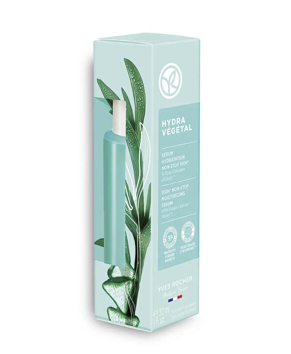 Yves Rocher Hydra Vegetal Face Serum - Intensive 100-Hour Moisturizing Formula | 30 ml / 1 fl oz