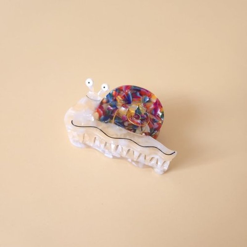 Snail Hair Clip,Acetate Claw Clips,Hair Clips for Women (Colorful)