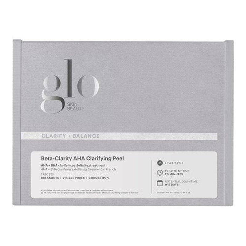 Glo Skin Beauty Beta-Clarity AHA Clarifying Peel - Level 2 Professional At-Home Exfoliating Kit for Brightening