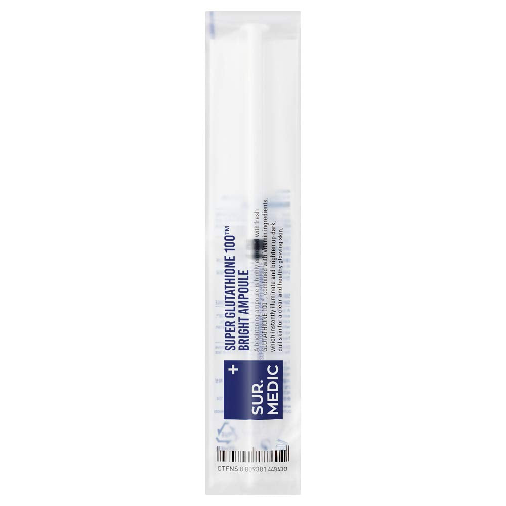 SURMEDIC Super Glutathione 100™ Bright Ampoule 0.35 oz / 10g (1g x 10ea) - Brightening, Skin Elasticity, Anti-aging, illuminating and hydrating care - Korean Skin Care