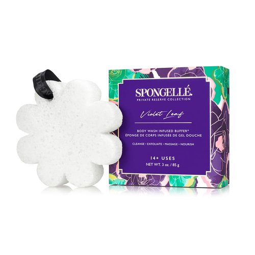 Spongelle' Violet Leaf - Body Wash Infused Buffer