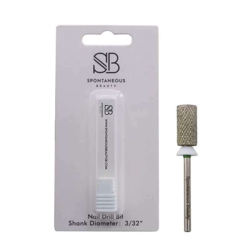 Spontaneous Beauty Premium Carbide Diamond/Diamond Nail Drill Bit, Special Edition Cross Cut 3/32" Shank (Large Barrel - Coarse Grit)