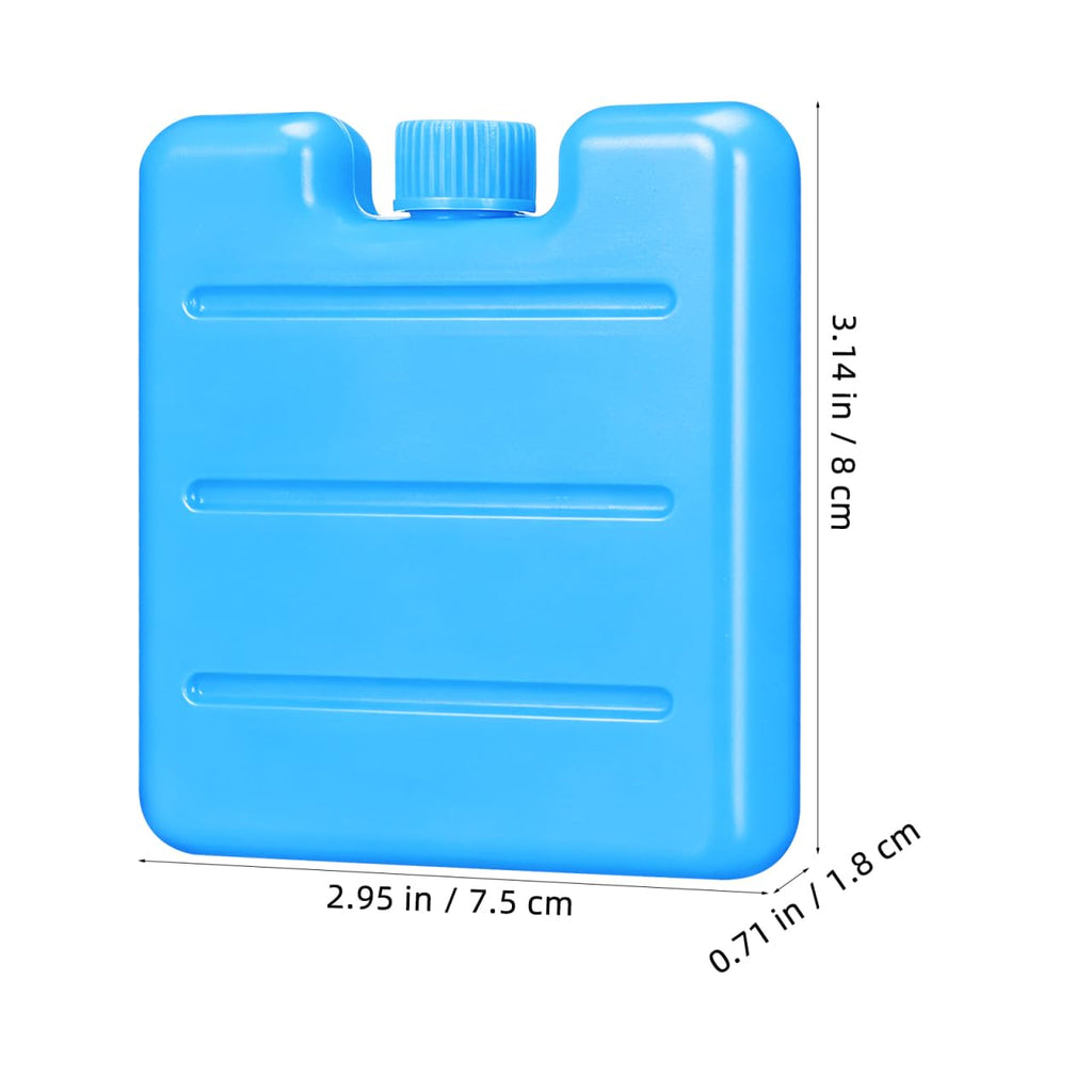 Housoutil 100ml Reusable Ice Packs for Lunch Box, 8PCS Freezer Ice Blocks, Cooler Freezer Blocks Pack for Lunch Boxes, Camping, Picnics, Beach, Fishing, Outdoor Sports, Air Conditioner Coolers