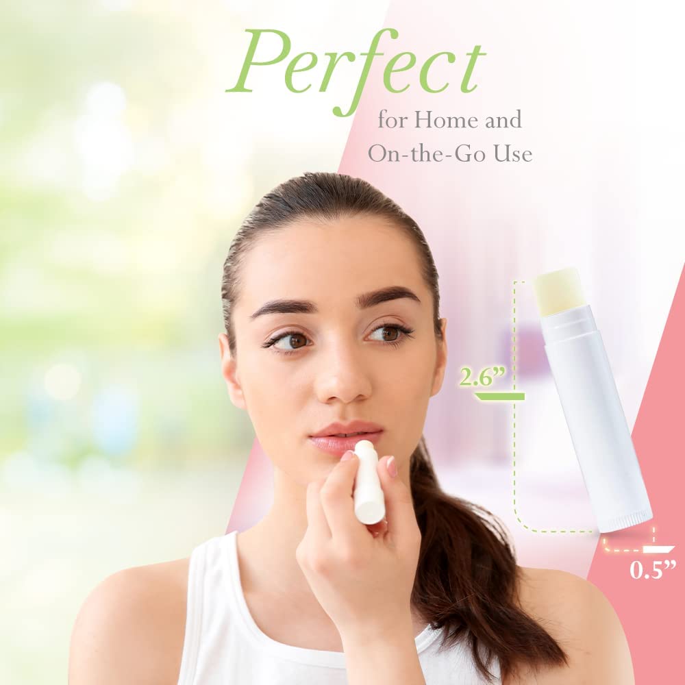 Lip Balm Bulk Unlabeled - Made in USA 200 Pack Cherry Bulk Chapstick - Natural Ingredients Vitamin E Shea Butter - Custom Chapstick Bulk For Party & Wedding Favors