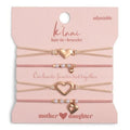 K'lani Hair Tie Bracelets for Women - Elastic Hair Bands That Double as Stylish Jewelry - Mother/Daughter - Set